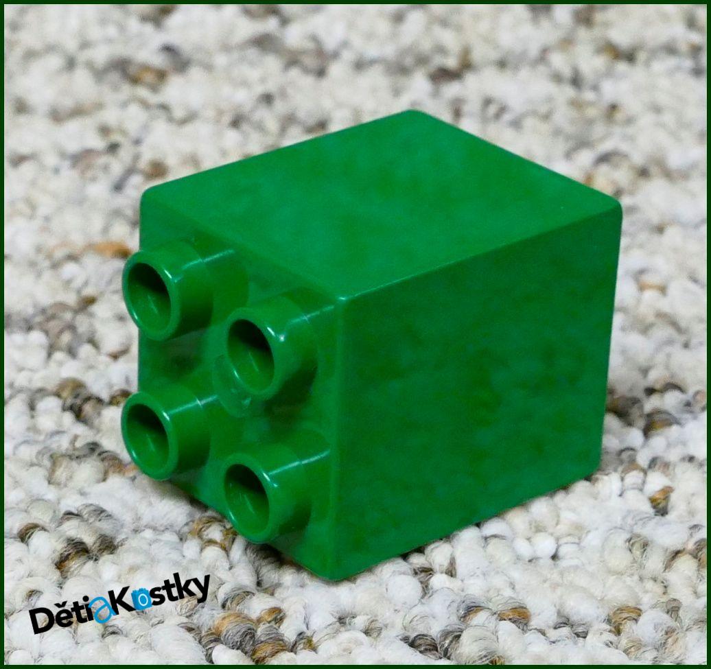 Lego® Duplo® Kostka 2x2x2 Tmavě Zelená