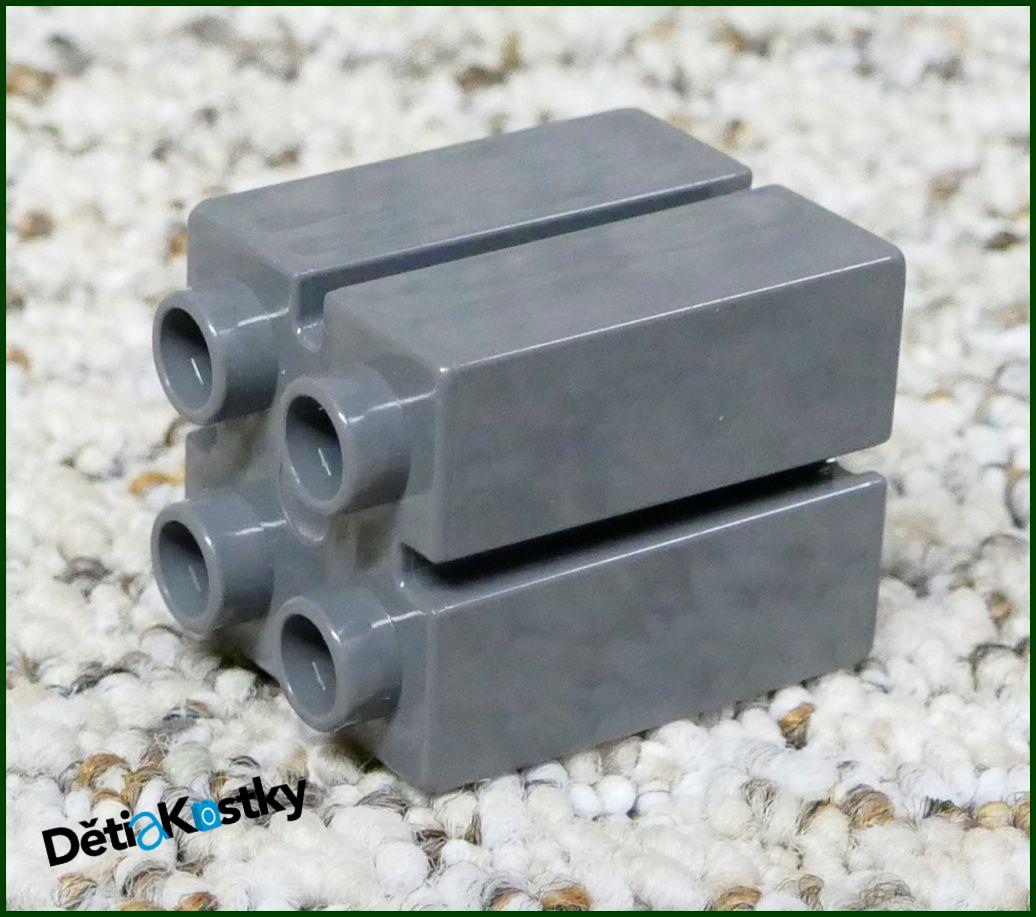 Lego® Duplo® Kostka 2x2x2 Šedá Se Zářezem