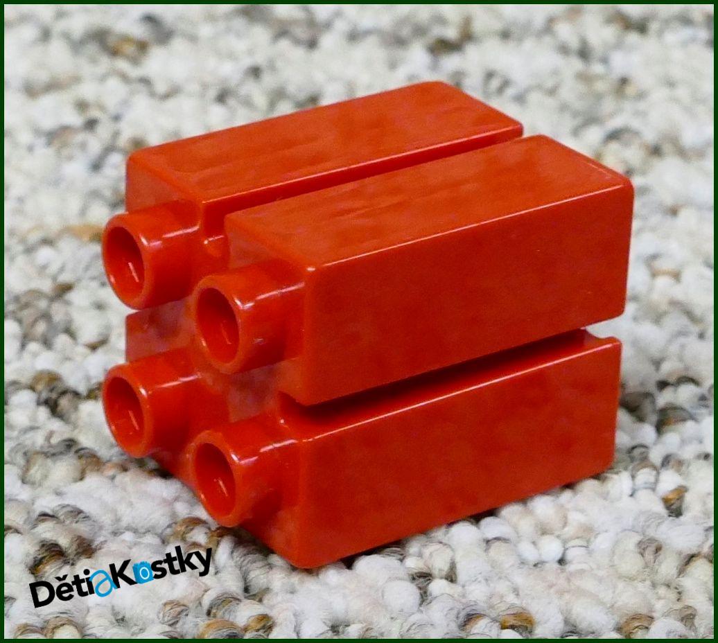 Lego® Duplo® Kostka 2x2x2 Červená Se Zářezem