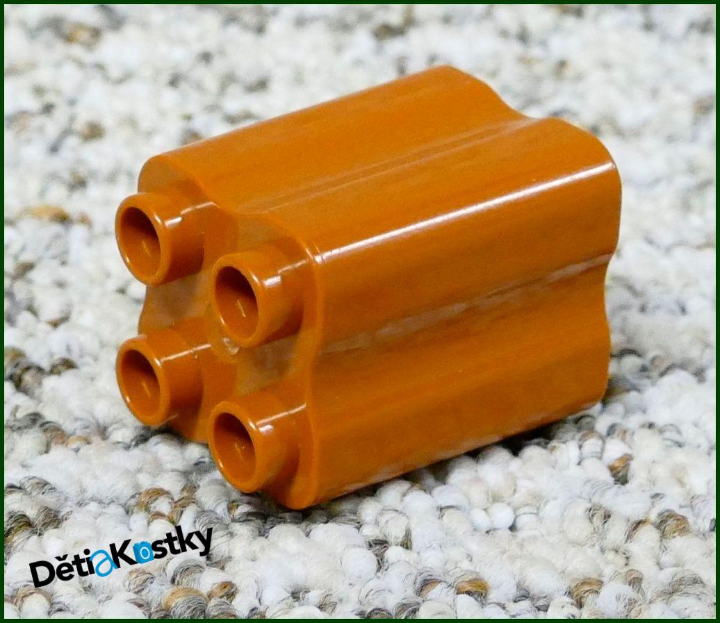 Lego® Duplo® Kostka 2x2x2 Tvarovaná Hnědá