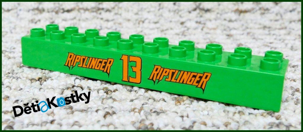 Lego® Duplo® Kostka 2x10 - Nápis RipSlinger 13