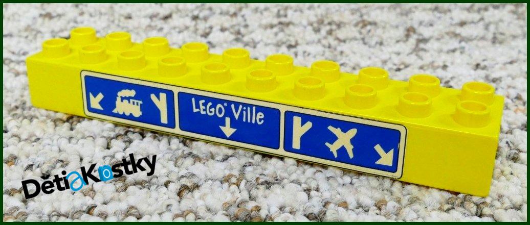 Lego® Duplo® Kostka 2x10 Návěstidlo Nádraží, Lego Ville, Letiště