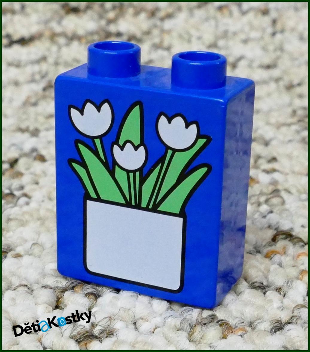 Lego® Duplo® Kostka 1x2x2 Modrá - Květináč