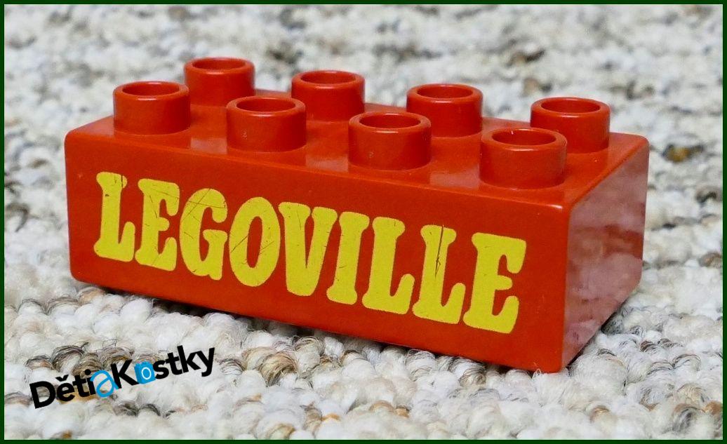 Lego® Duplo® Kostka 2x4 Červená - Legoville