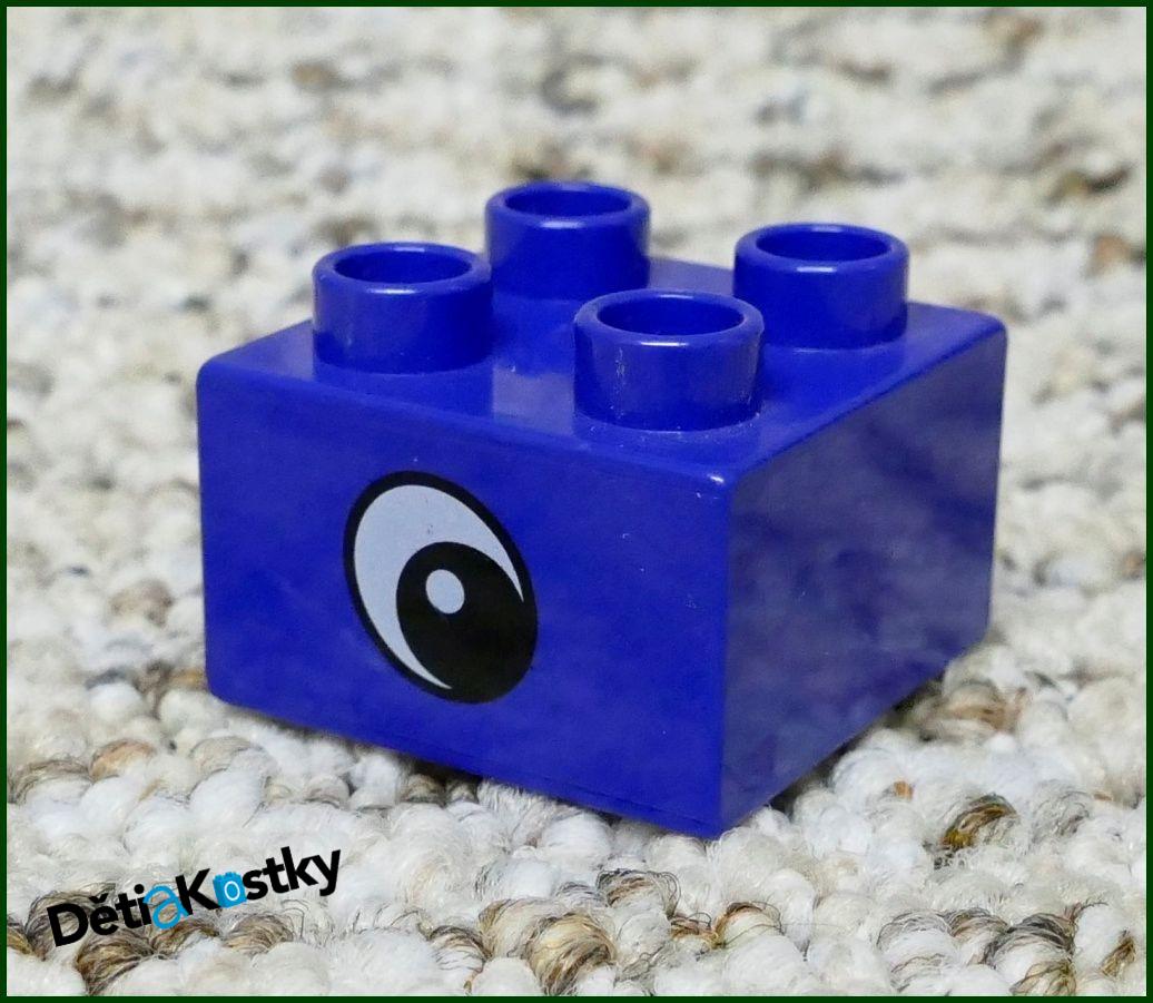 Lego® Duplo® Kostka Fialková 2x2 Oko Šikmé