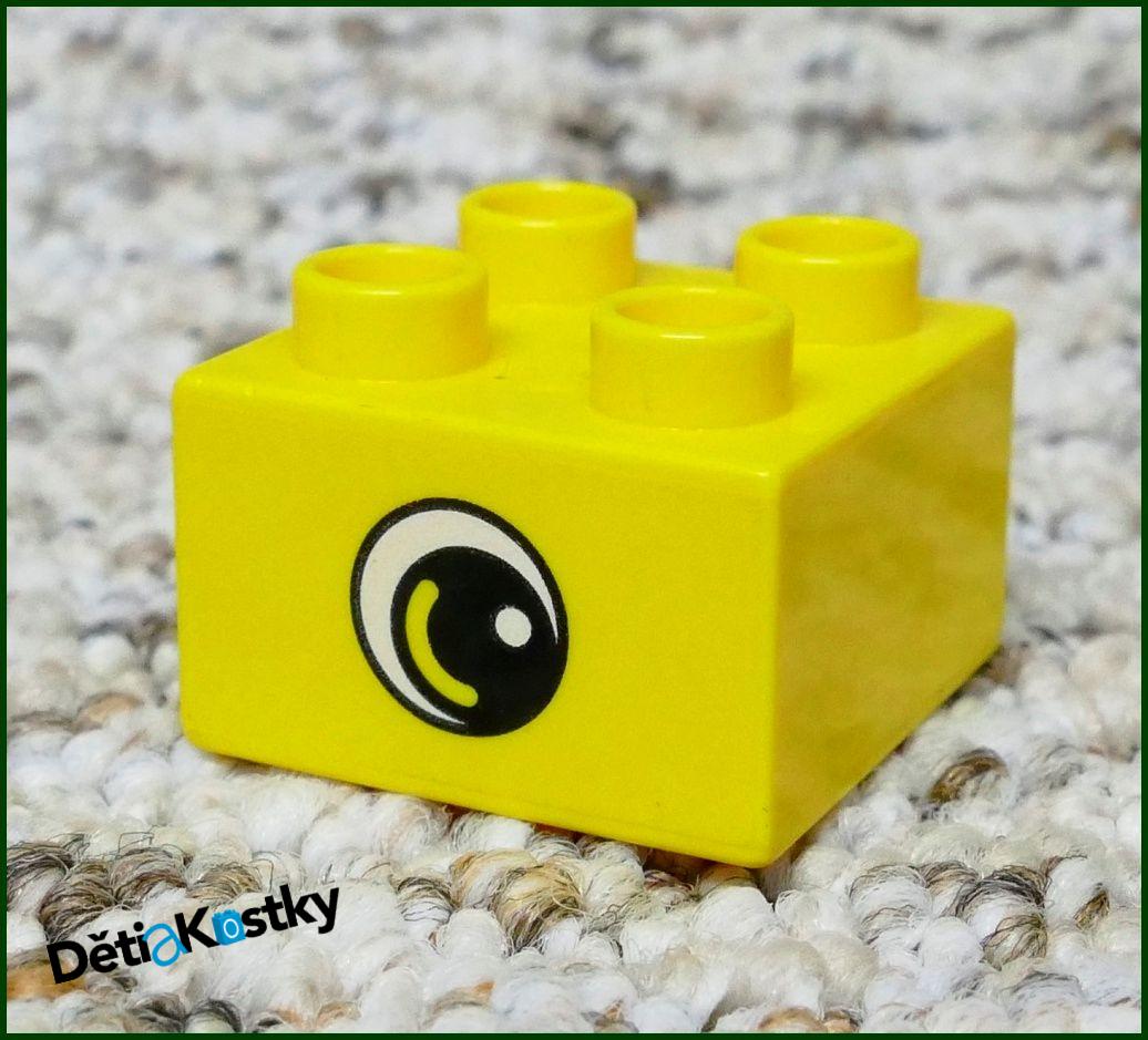 Lego® Duplo® Kostka Žlutá 2x2 Oko Nový Typ