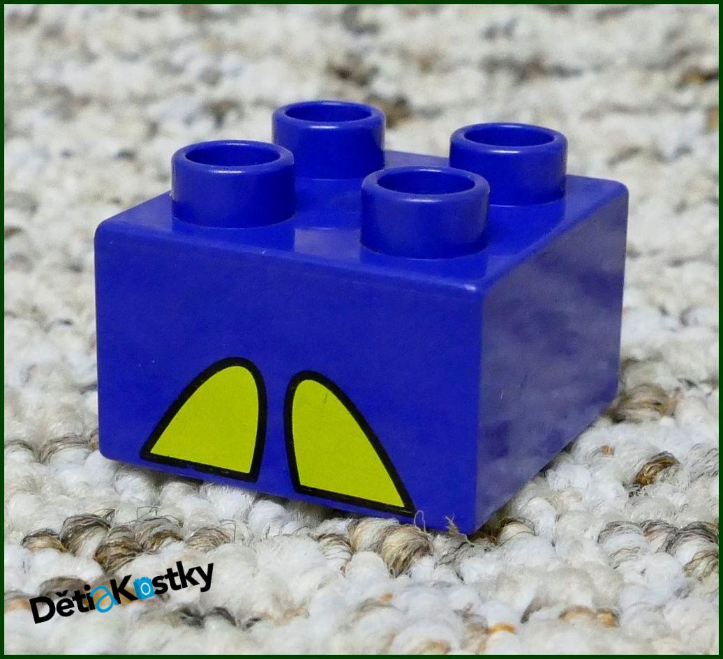 Lego® Duplo® Kostka Fialková 2x2 Tlapa Žlutá