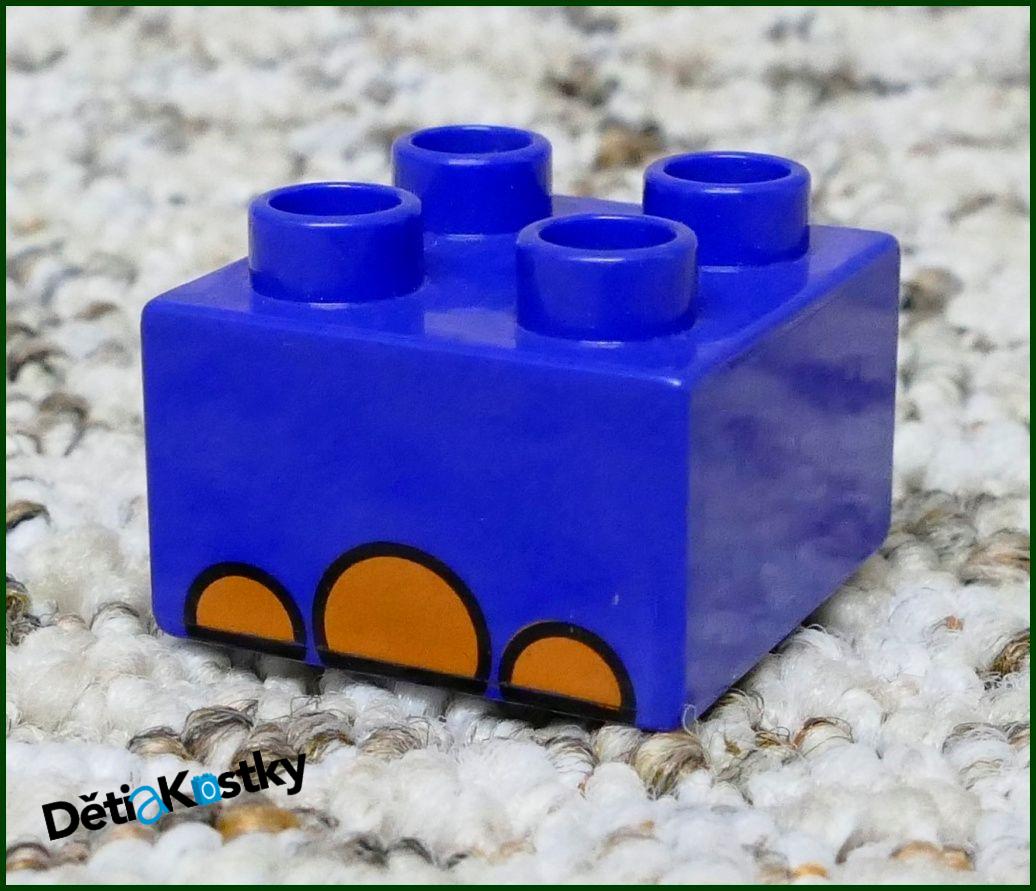 Lego® Duplo® Kostka Fialková 2x2 Tlapa Oranžová