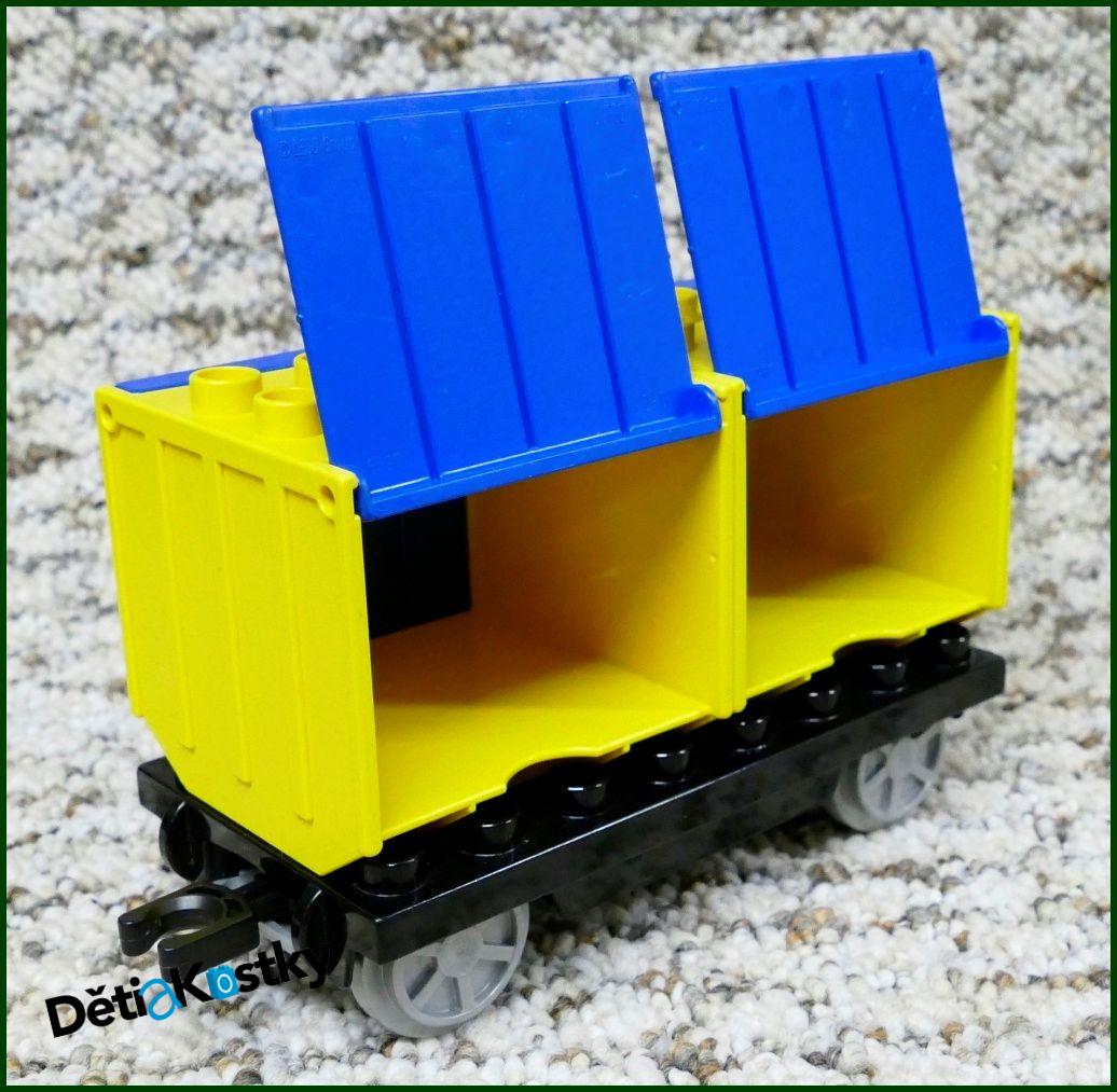 Lego® Duplo® Vagon - Kontejnery - 4 Modrá Dvířka