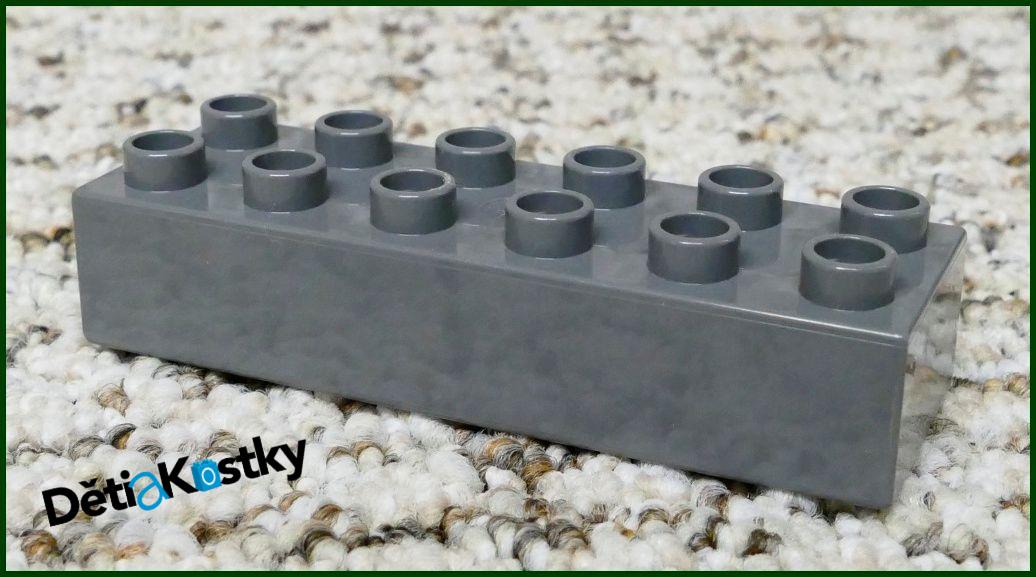 Lego® Duplo® Kostka 2x6 Tmavě Šedá