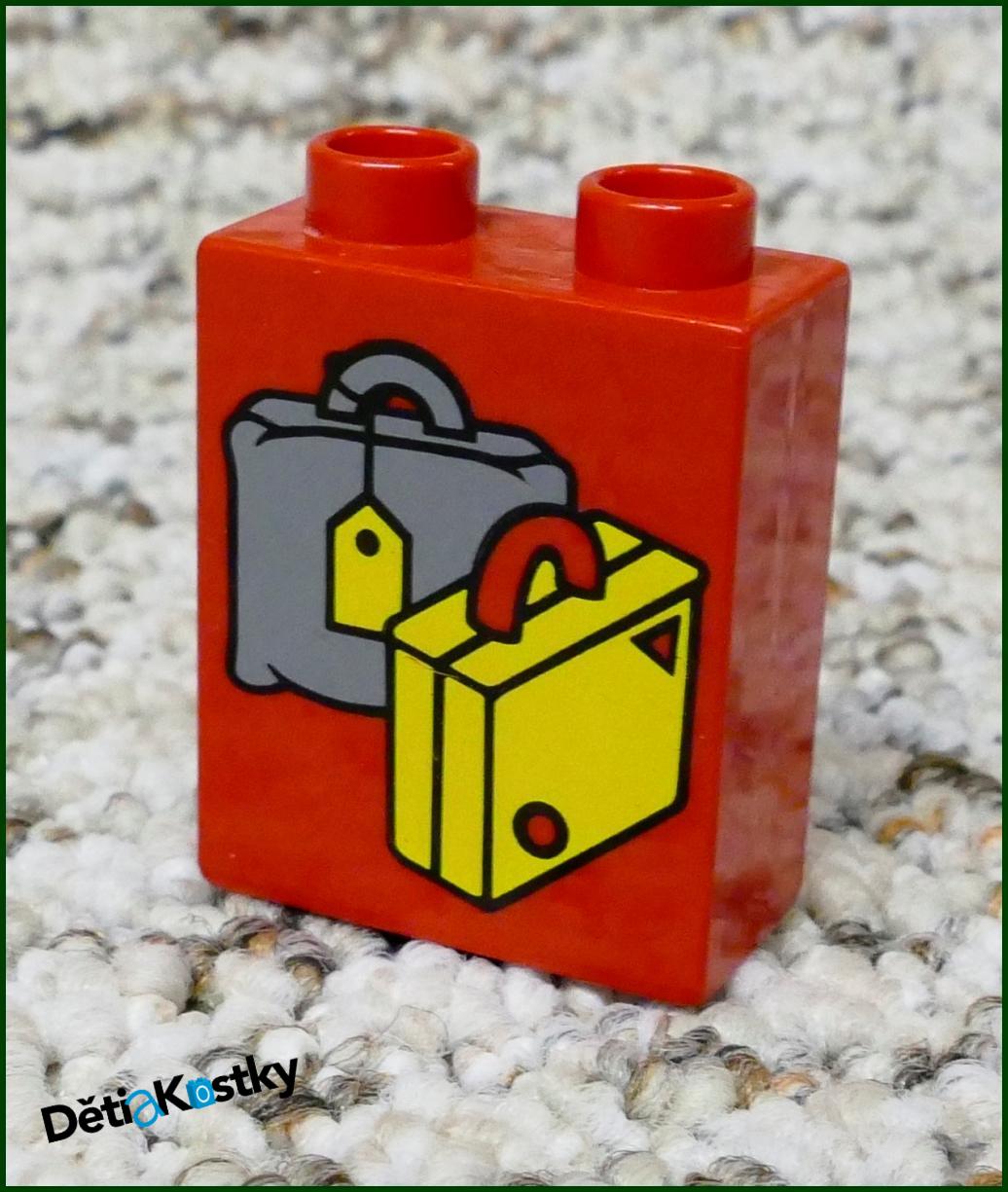 Lego® Duplo® Kostka 1x2x2 Červená - Kufry