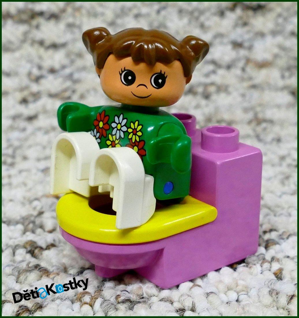 Lego® Duplo® Záchod Růžový (Žluté Prkénko)