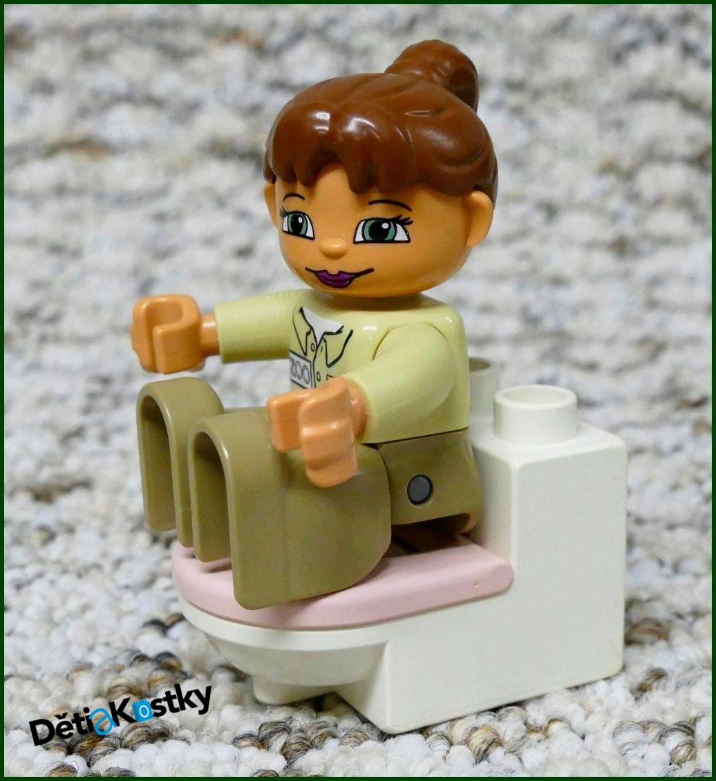 Lego® Duplo® Záchod Bílý (Světle Růžové Prkénko)