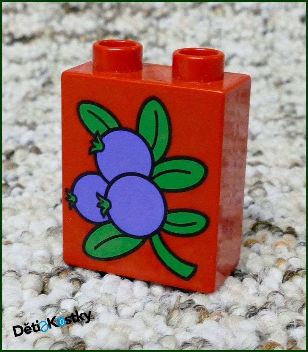 Lego® Duplo® Kostka 1x2x2 Červená - Bobule