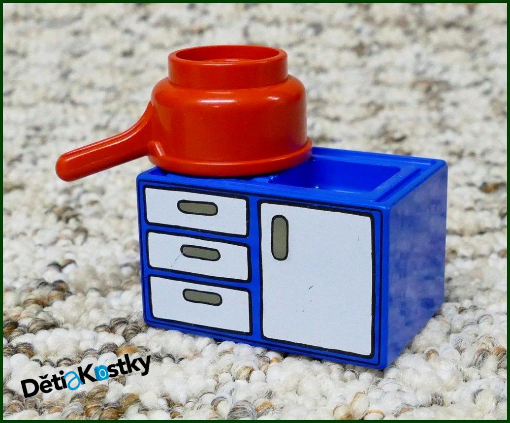 Lego® Duplo® Kuchyňská Linka s Dřezem a Šuplíky Modrá