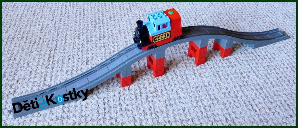 Lego® Duplo® Železniční Most - Barva Novější Tmavě Šedá