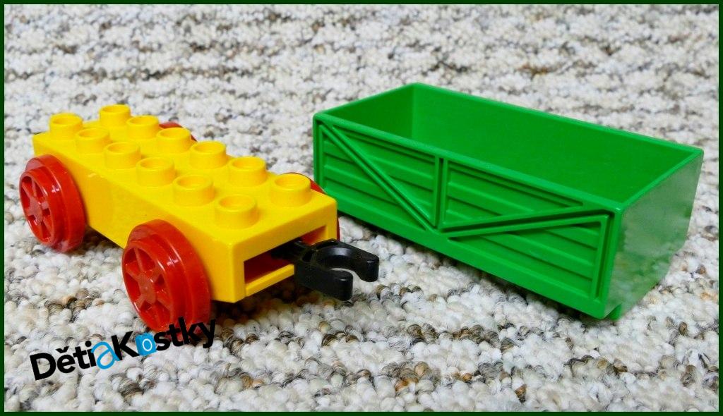 Lego® Duplo® Vagon Malý Oranžový - Zelená Korba