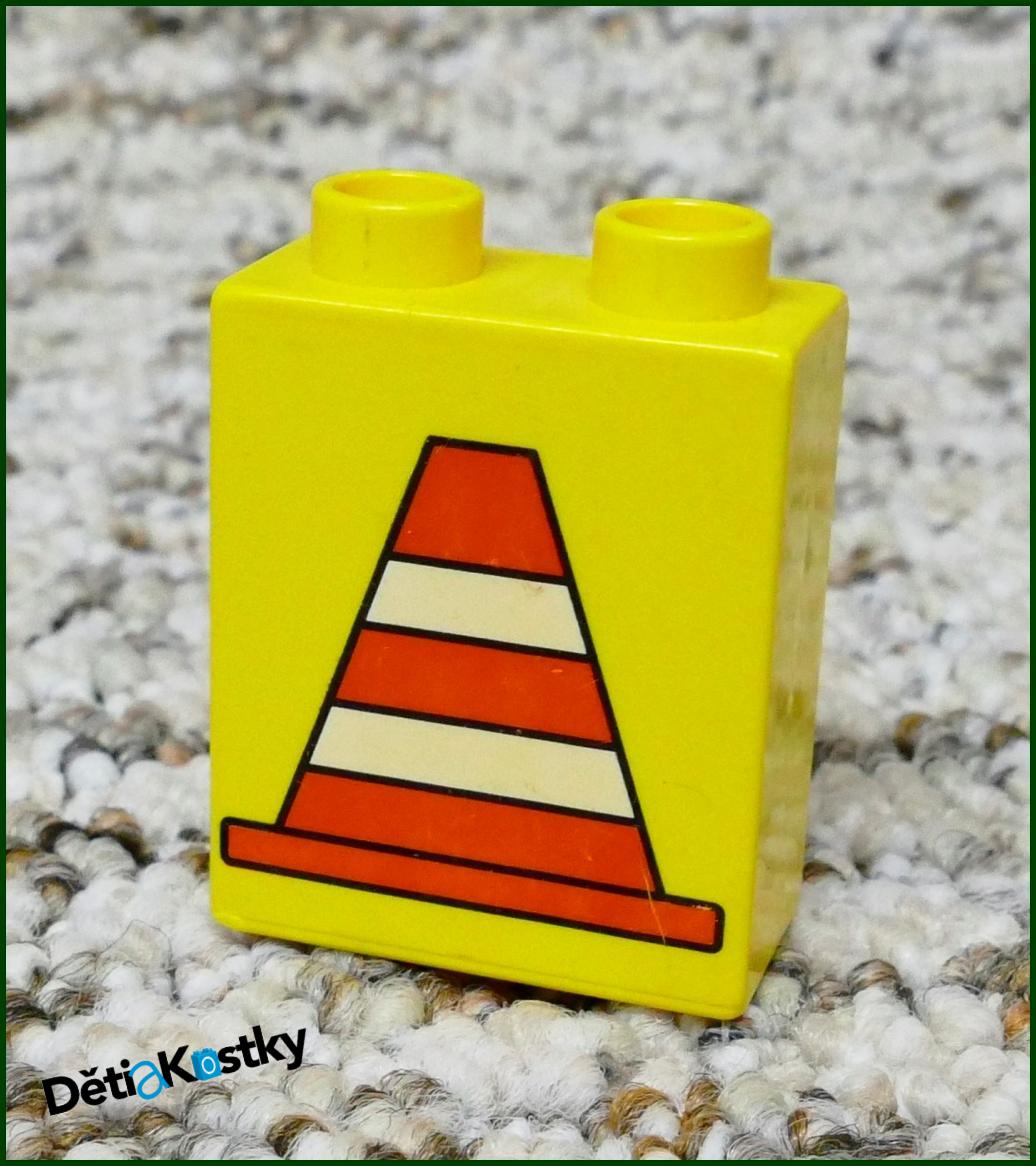 Lego® Duplo® Kostka 1x2x2 Žlutá - Kužel