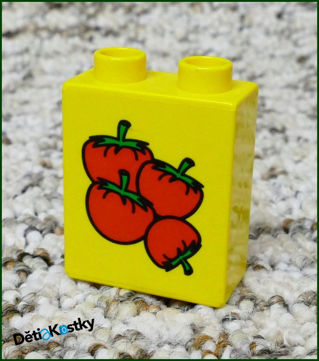 Lego® Duplo® Kostka 1x2x2 Žlutá - Rajčata