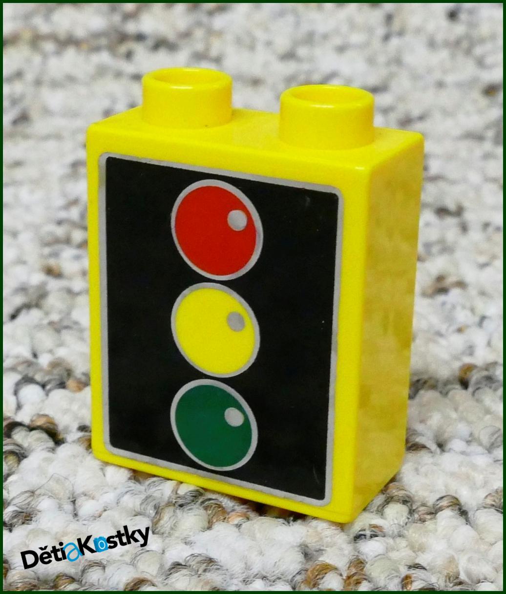 Lego® Duplo® Kostka 1x2x2 Žlutá - Semafor (3)