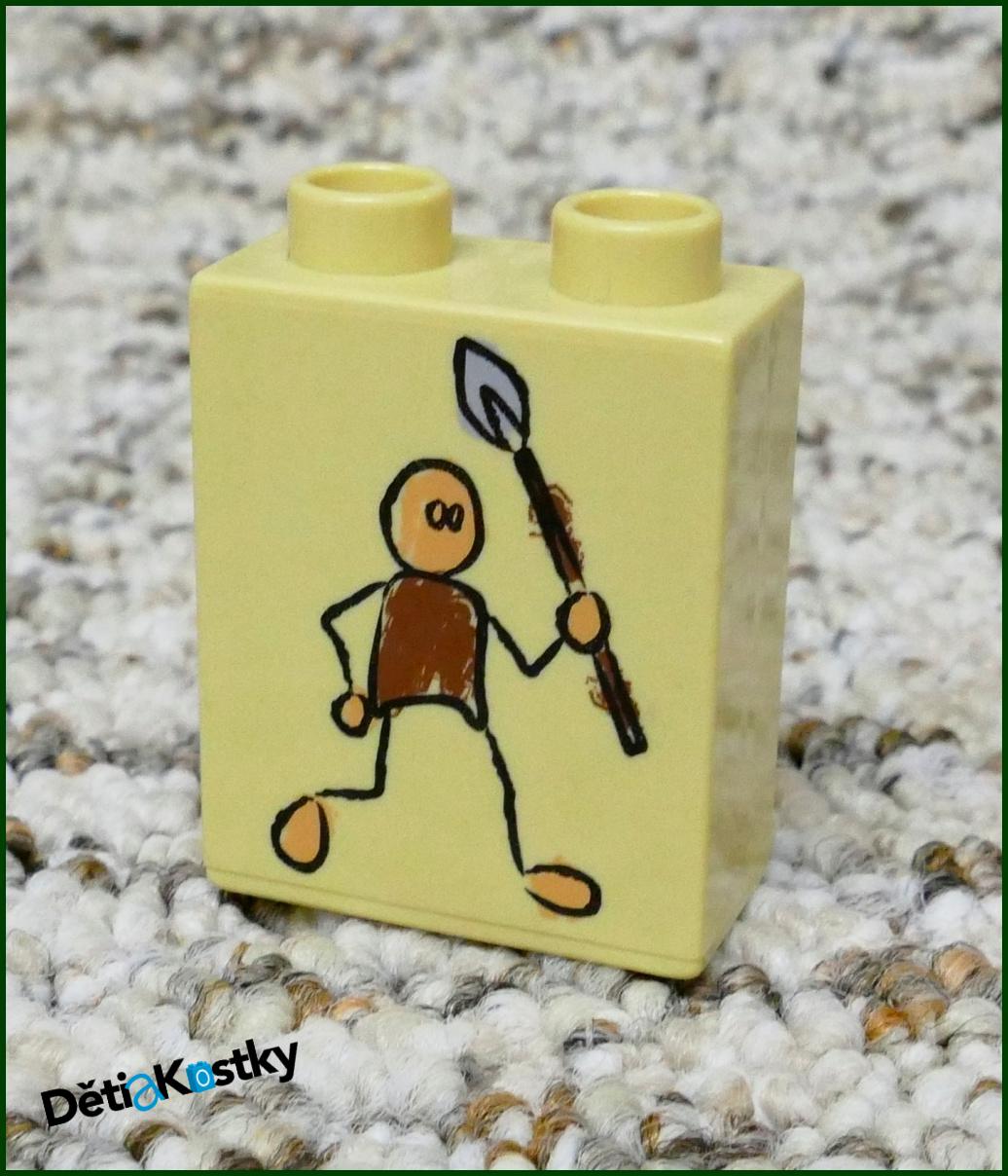 Lego® Duplo® Kostka 1x2x2 Béžová - Pravěký Člověk