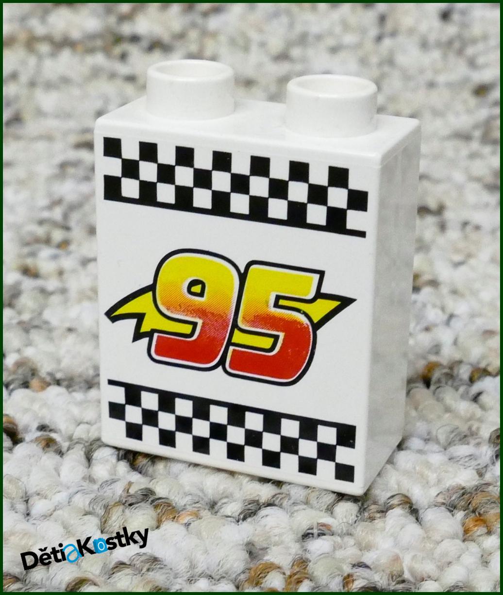 Lego® Duplo® Kostka 1x2x2 Bílá - Cars 95