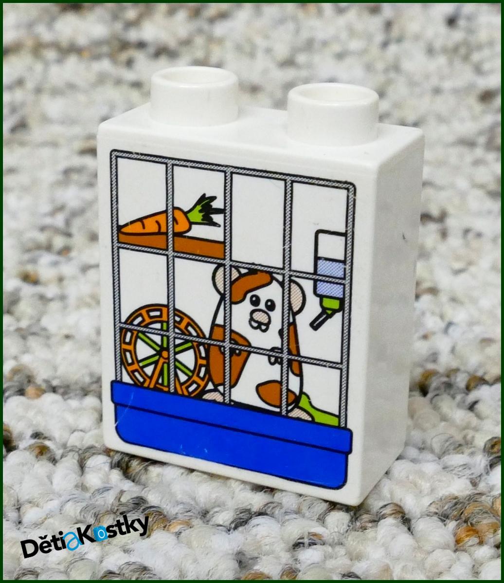 Lego® Duplo® Kostka 1x2x2 Bílá - Křeček