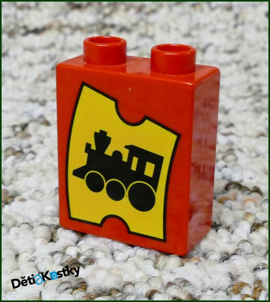 Lego® Duplo® Kostka 1x2x2 Červená - Vláček