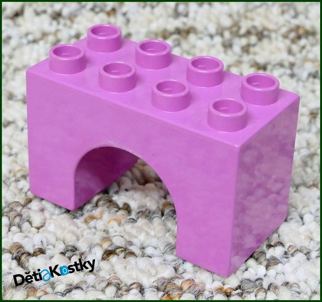 Lego® Duplo® Kostka Podstavec Mostu 2x4 Růžový (Podloubí)