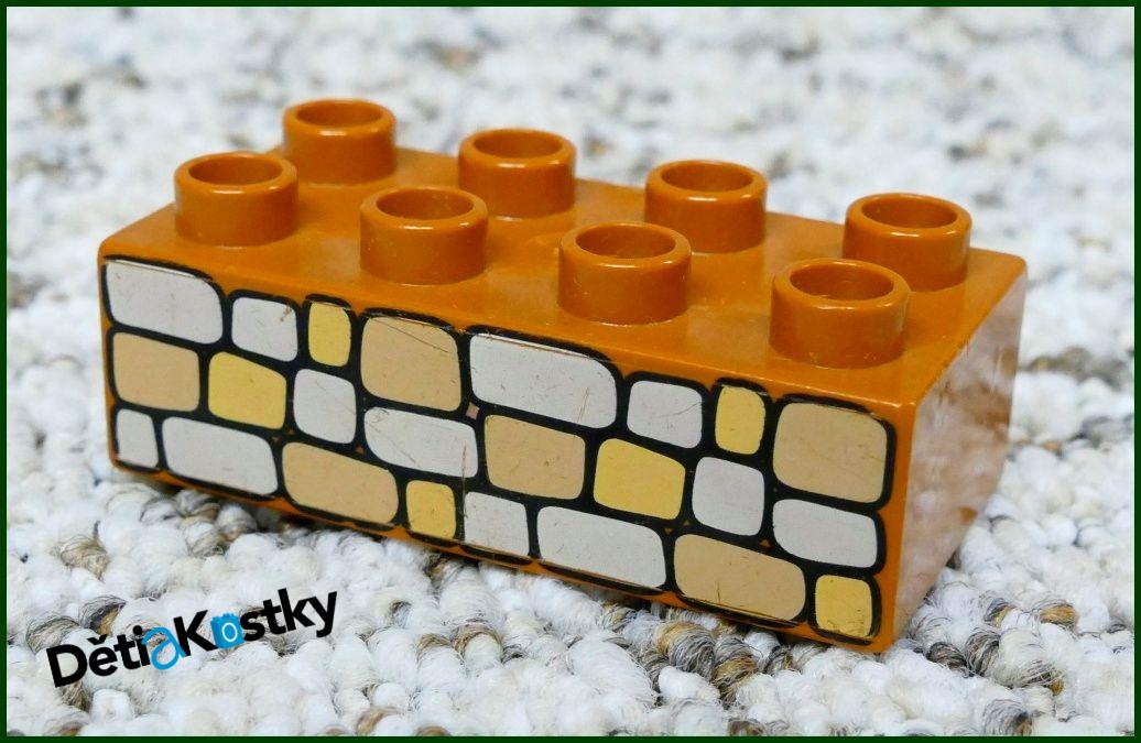 Lego® Duplo® Kostka Hnědá 2x4 Zeď