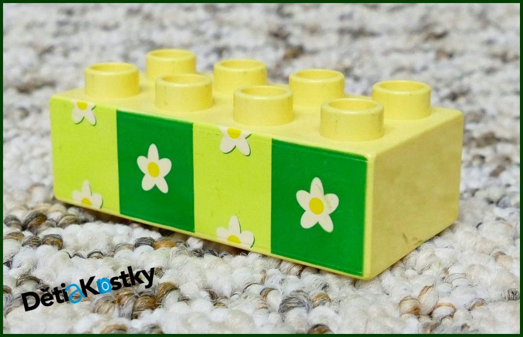 Lego® Duplo® Kostka 2x4 Světle Žlutá - Květiny