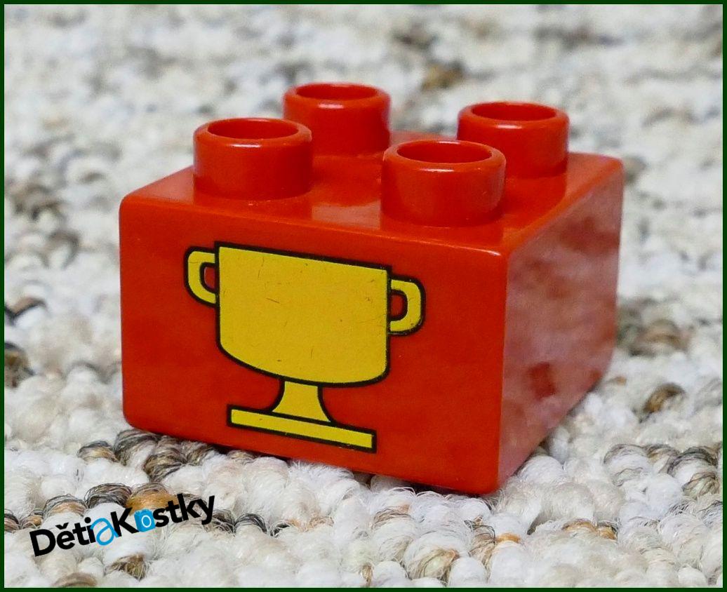 Lego® Duplo® Kostka Červená 2x2 Pohár