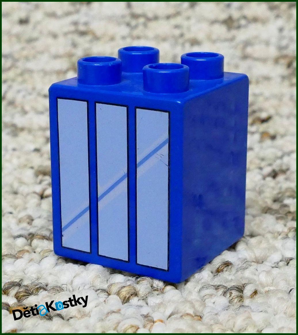 Lego® Duplo® Kostka 2x2x2 Modrá - Okno