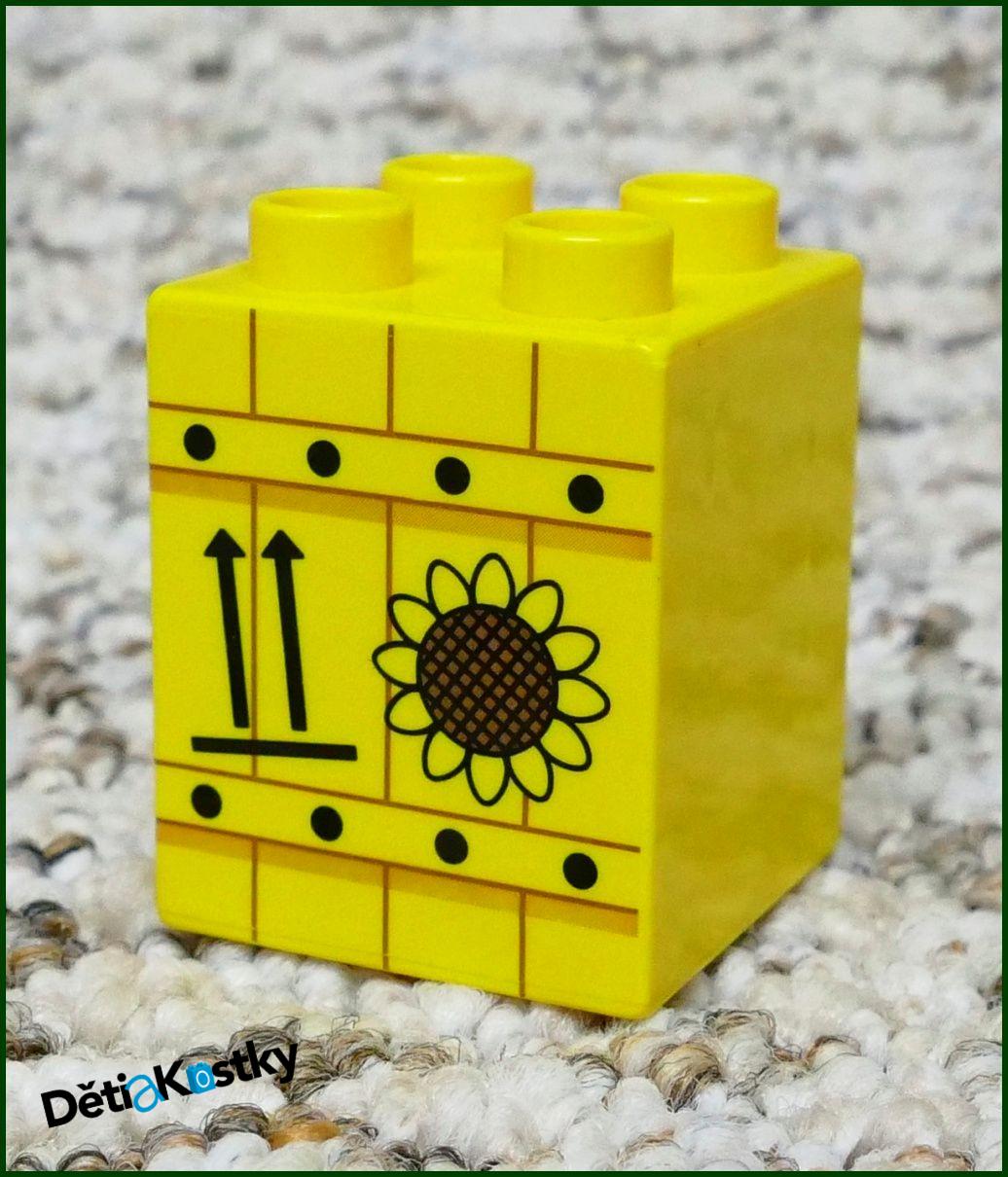 Lego® Duplo® Kostka 2x2x2 Žlutá - Bedna Slunečnic