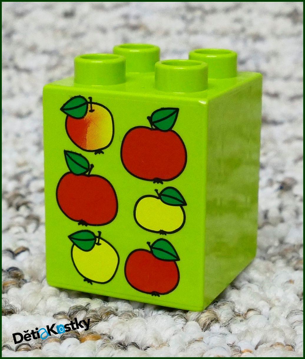 Lego® Duplo® Kostka 2x2x2 Limetka - Jablíčka