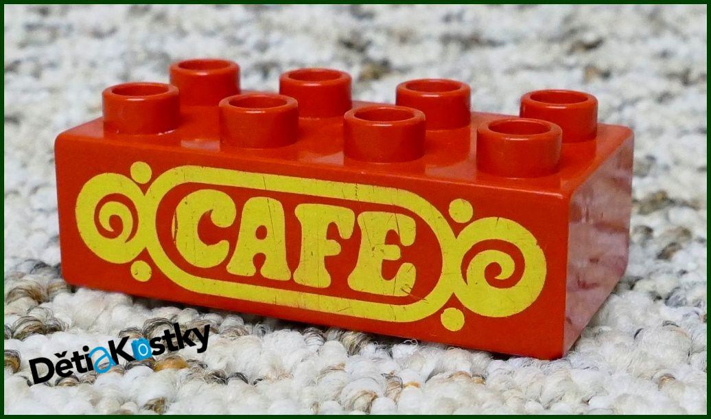 Lego® Duplo® Kostka 2x4 Červená - Café