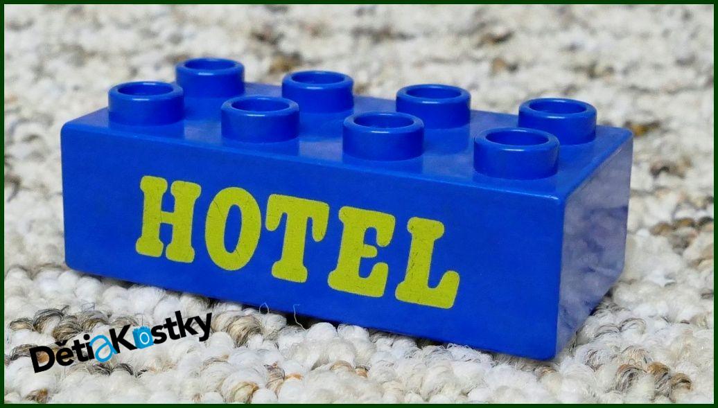 Lego® Duplo® Kostka 2x4 Modrá - Hotel