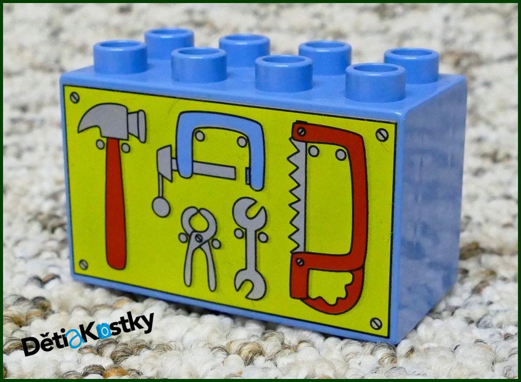Lego® Duplo® Kostka 2x4x2 Světle Modrá - Nářadí