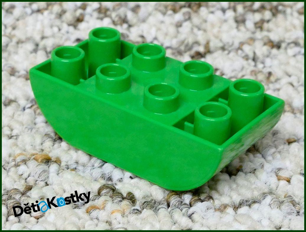 Lego® Duplo® Kostka 2x4 Zaoblená Invert - Zelená