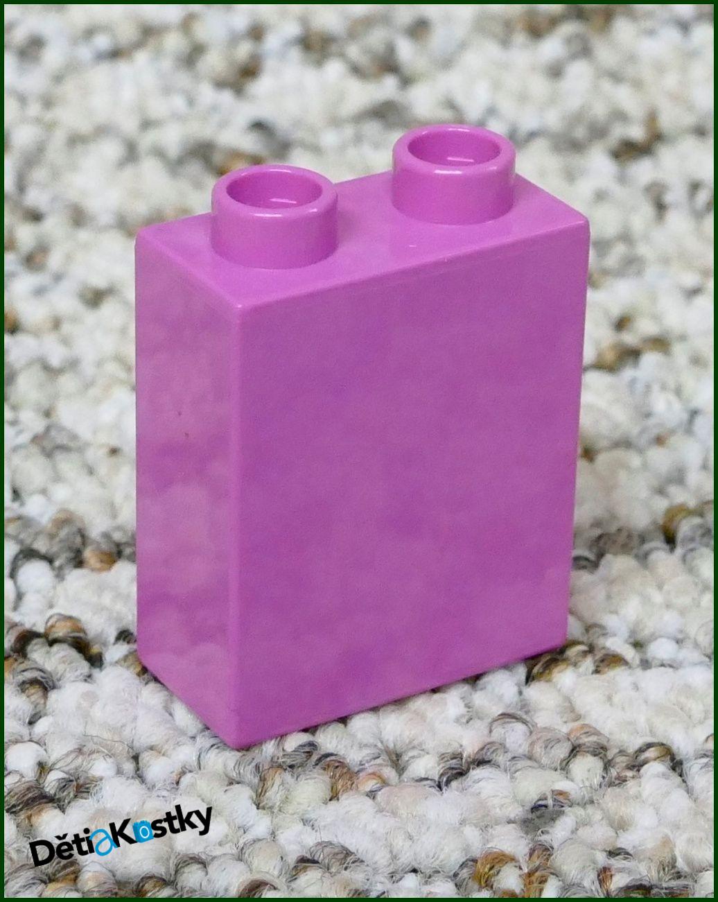 Lego® Duplo® Kostka 1x2x2 Tmavě Růžová