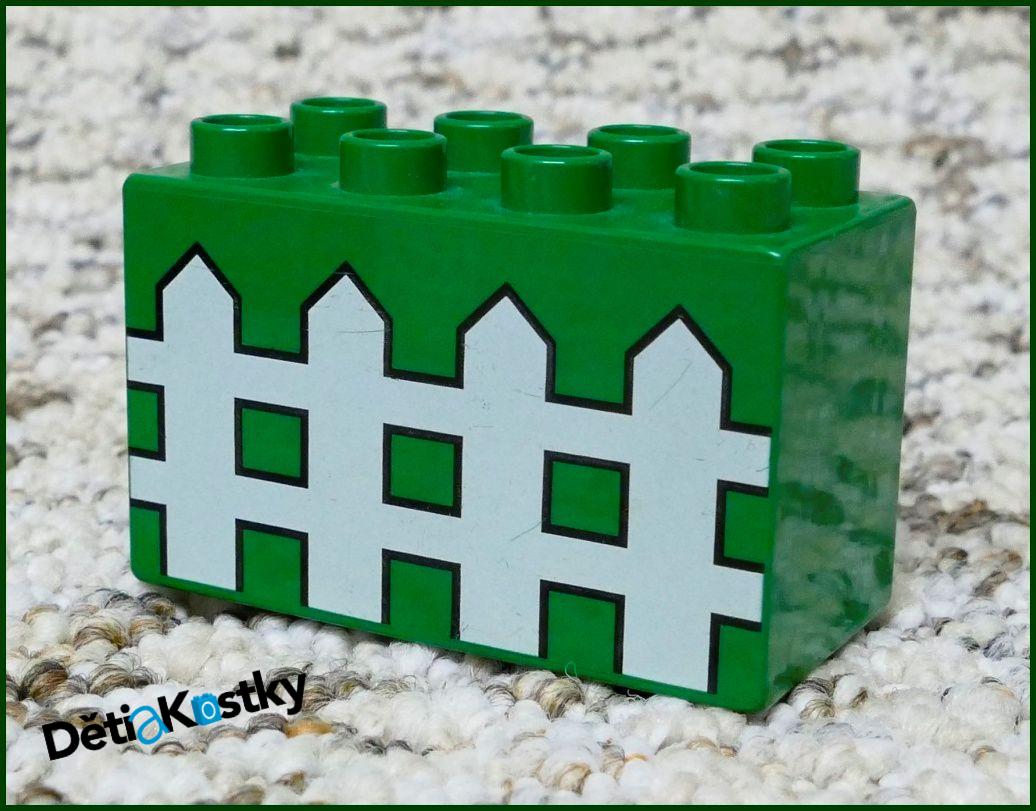 Lego® Duplo® Kostka 2x4x2 Zelená - Plot