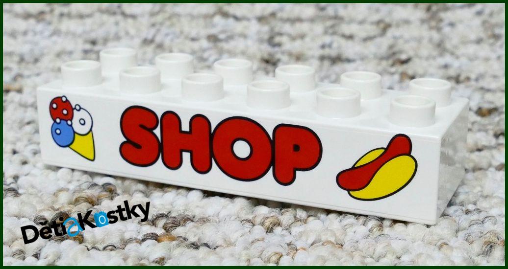 Lego® Duplo® Kostka 2x6 Shop Zmrzlina / Hotdog