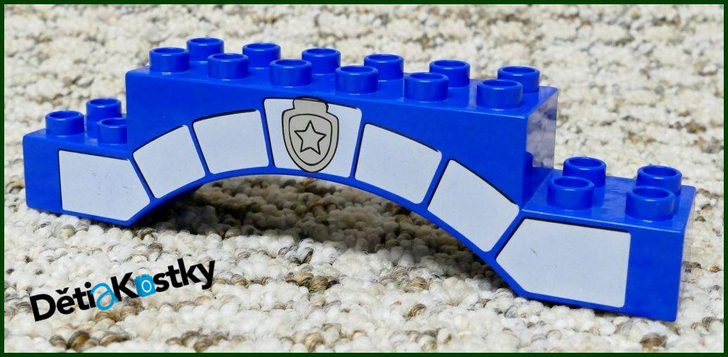 Lego® Duplo® Kostka Modrá Klenba Policejní Stanice