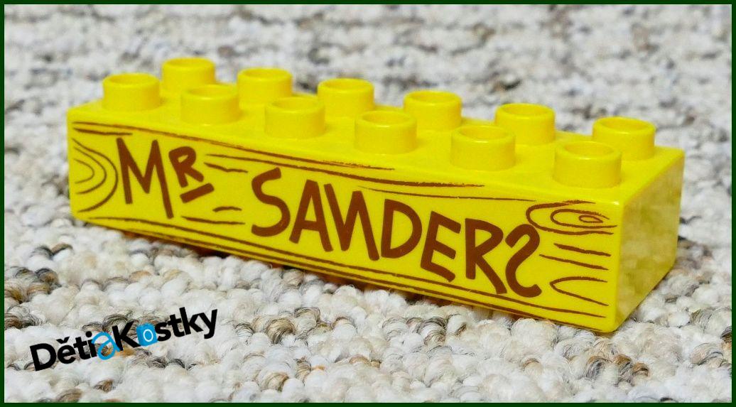 Lego® Duplo® Kostka 2x6 Žlutá - Mr. Sanders