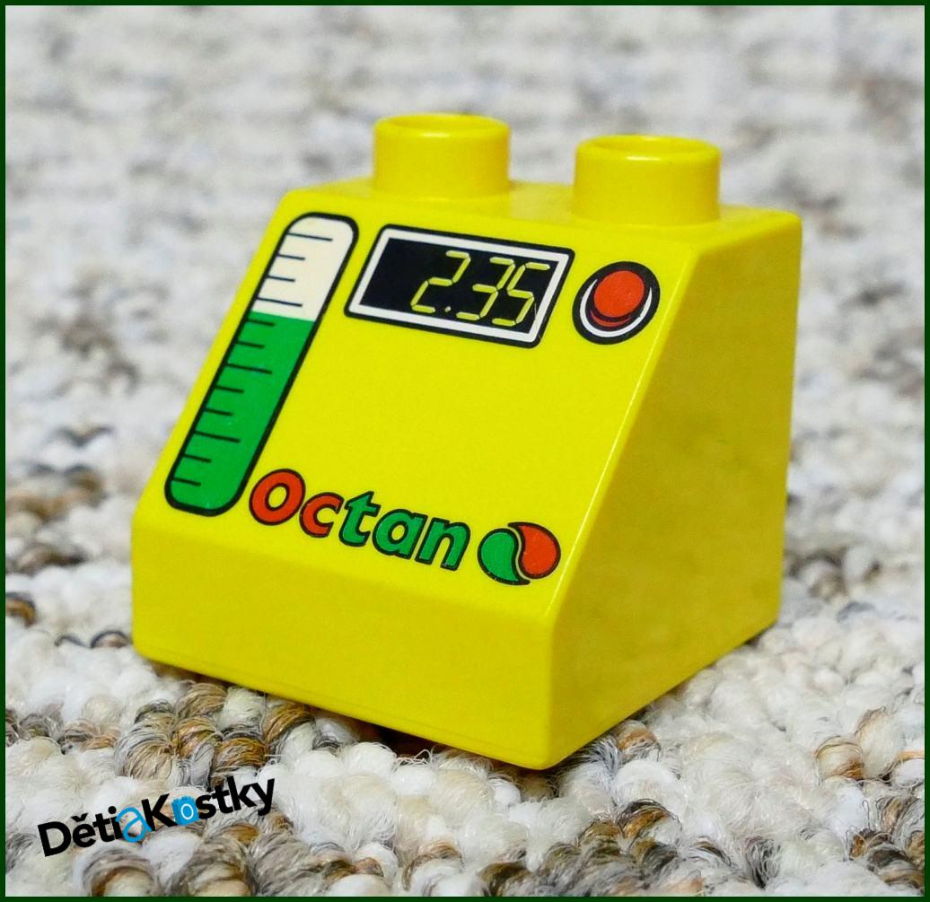 Lego® Duplo® Kostka 2x2 Žlutá Zkosená - Pumpa Octan