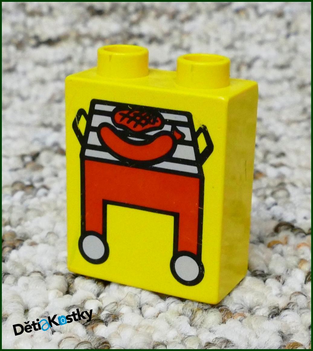 Lego® Duplo® Kostka 1x2x2 Žlutá - Gril