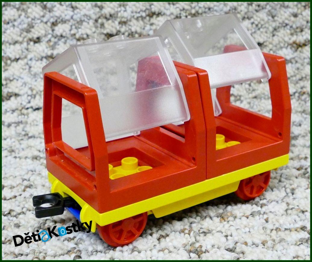 Lego® Duplo® Vagon pro Cestující - Prosklené Kabiny Červené