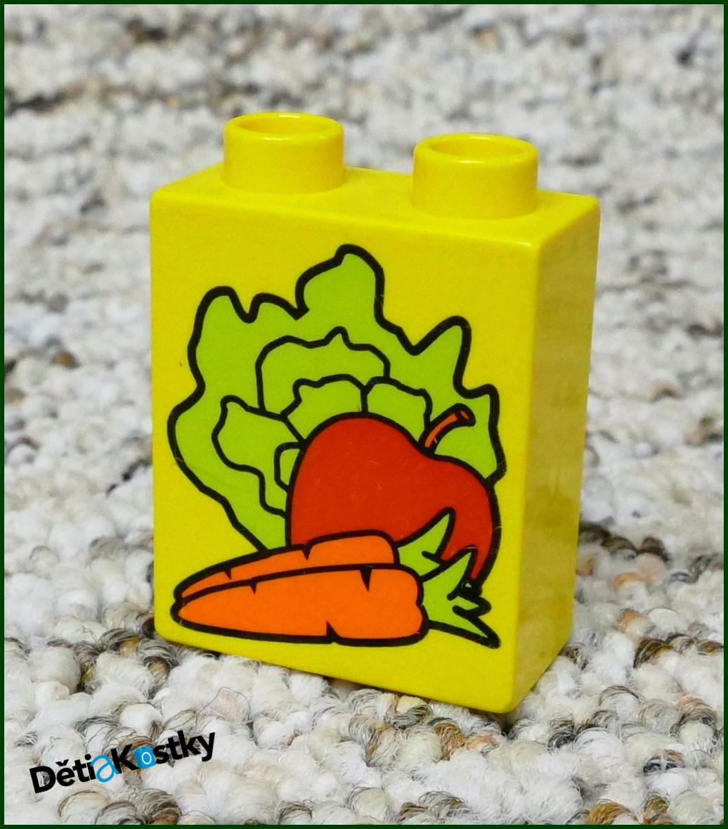 Lego® Duplo® Kostka 1x2x2 Žlutá - Zelenina