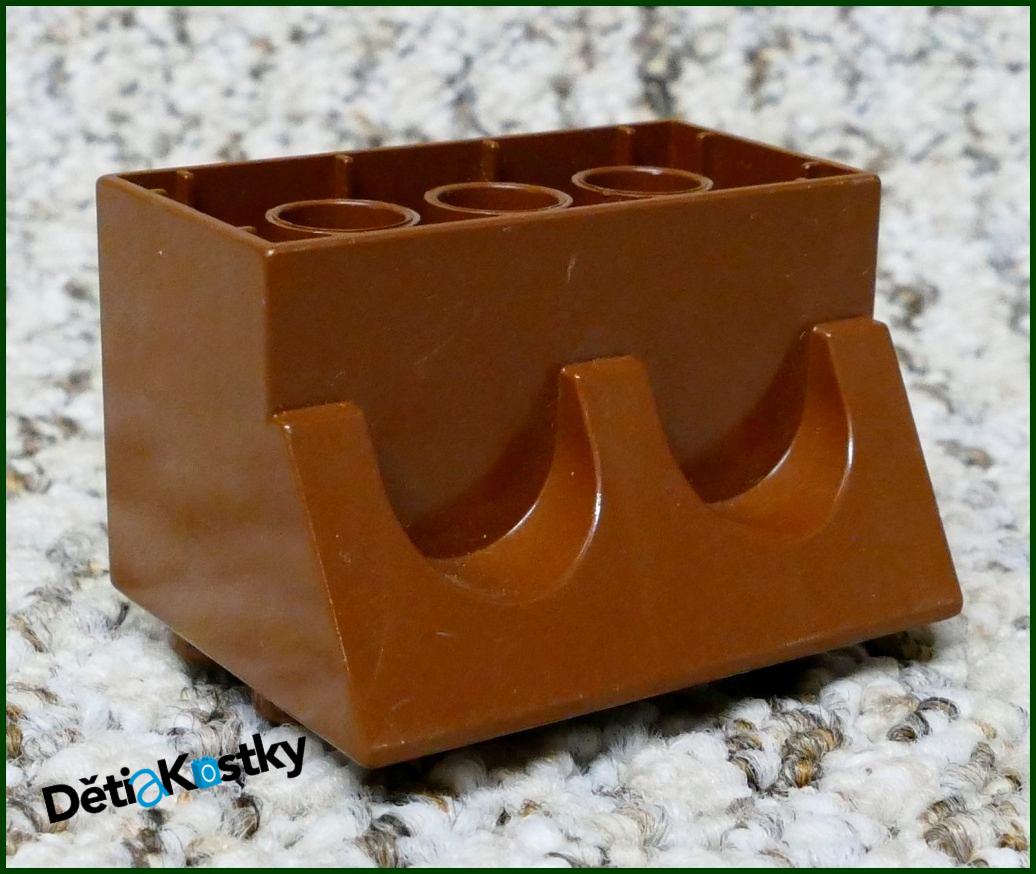 Lego® Duplo® Hradba Spodní Díl - Hnědá