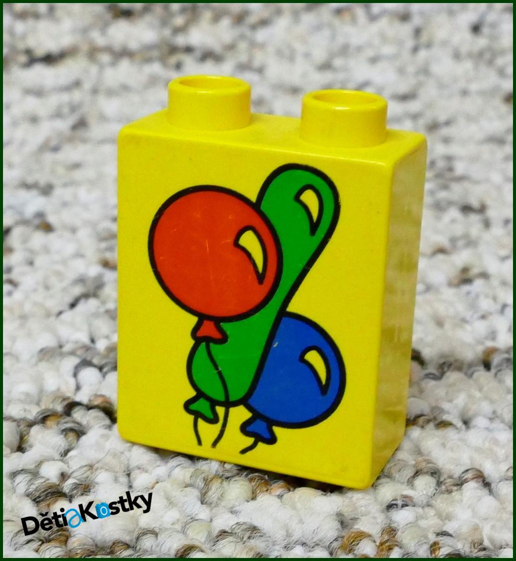 Lego® Duplo® Kostka 1x2x2 Žlutá - Balónky